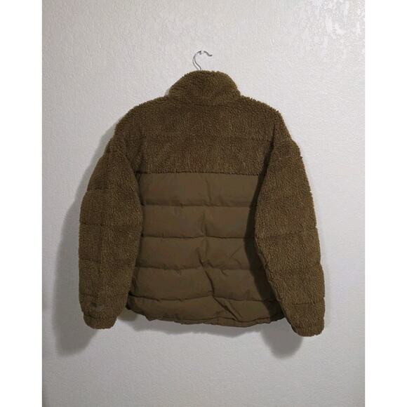 Eddie Bauer Jacket Womens Large Antique Bronze Twisp Down 650 Fill Sherpa Fleece - Picture 16 of 16